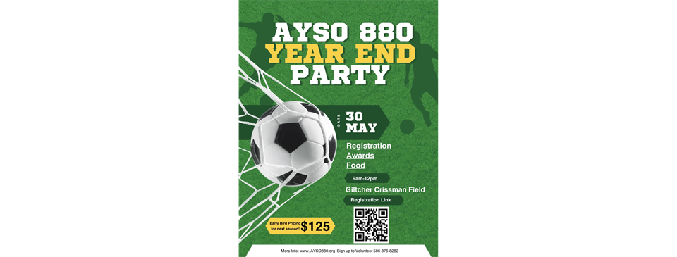 AYSO 880’s End of Year Party!